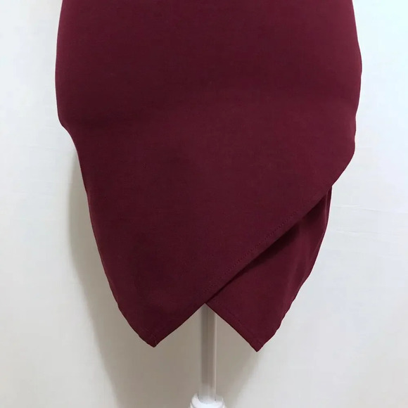 Have Burgundy Mini Skirt Women M - Picture 4 of 11